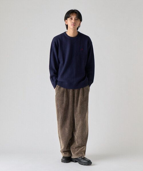 goocy(グーシー)の「【BHPC】ガゼットステッチクルーネックニット(ニット/セーター・メンズ・オレンジ/ブラック/ブラウン/アイボリー/ネイビー・MEDIUM/LARGE)」の18枚目の写真