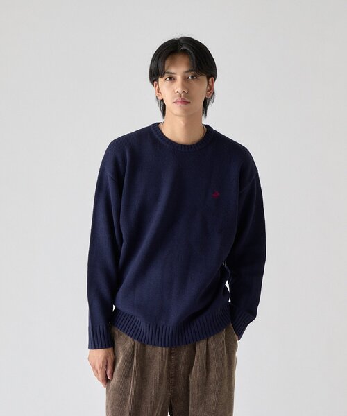 goocy(グーシー)の「【BHPC】ガゼットステッチクルーネックニット(ニット/セーター・メンズ・オレンジ/ブラック/ブラウン/アイボリー/ネイビー・MEDIUM/LARGE)」の19枚目の写真