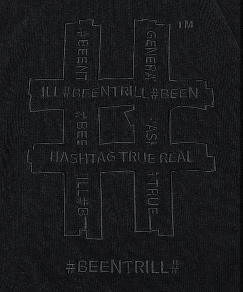 BEENTRILL(ビントリル)の「シェニールハッシュタグフードジップアップ(ブラック)(ジャージ・レディース・その他・SMALL/MEDIUM/LARGE/X-LARGE)」の4枚目の写真