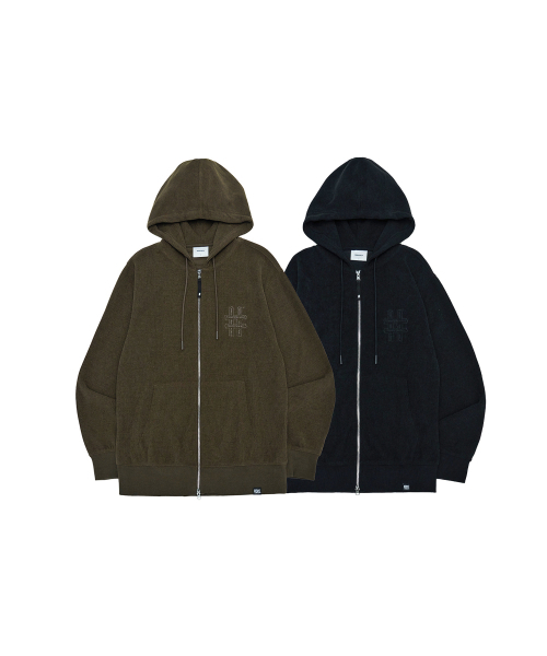 BEENTRILL(ビントリル)の「シェニールハッシュタグフードジップアップ(ブラック)(ジャージ・レディース・その他・SMALL/MEDIUM/LARGE/X-LARGE)」の5枚目の写真