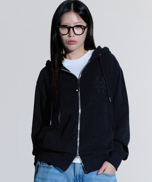 BEENTRILL(ビントリル)の「シェニールハッシュタグフードジップアップ(ブラック)(ジャージ・レディース・その他・SMALL/MEDIUM/LARGE/X-LARGE)」の6枚目の写真