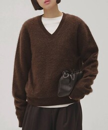 TODAYFUL（トゥデイフル）の「[TODAYFUL/トゥデイフル]Woolcashmere Vneck Knit/ウールカシミヤ Vネックニット（ニット/セーター）」
