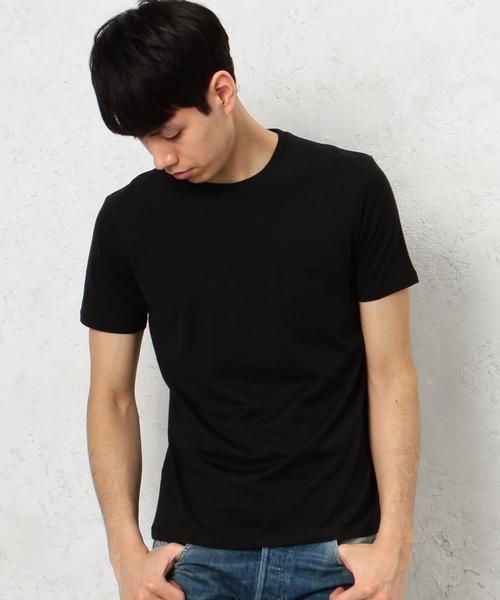 green label relaxing(グリーンレーベルリラクシング)の「KC ◎GIZA ポケット C/N S/S Tシャツ◆(Tシャツ/カットソー・メンズ・ホワイト/ブラック/グレー/オリーブ/ロイヤルブルー/ネイビー・MEDIUM/SMALL/LARGE/X-LARGE)」の3枚目の写真