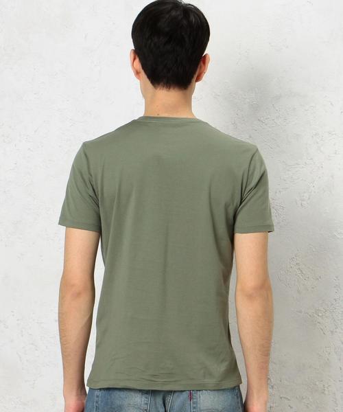 green label relaxing(グリーンレーベルリラクシング)の「KC ◎GIZA ポケット C/N S/S Tシャツ◆(Tシャツ/カットソー・メンズ・ホワイト/ブラック/グレー/オリーブ/ロイヤルブルー/ネイビー・MEDIUM/SMALL/LARGE/X-LARGE)」の7枚目の写真