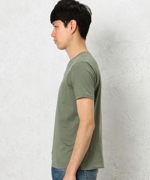 green label relaxing(グリーンレーベルリラクシング)の「KC ◎GIZA ポケット C/N S/S Tシャツ◆(Tシャツ/カットソー・メンズ・ホワイト/ブラック/グレー/オリーブ/ロイヤルブルー/ネイビー・MEDIUM/SMALL/LARGE/X-LARGE)」の9枚目の写真