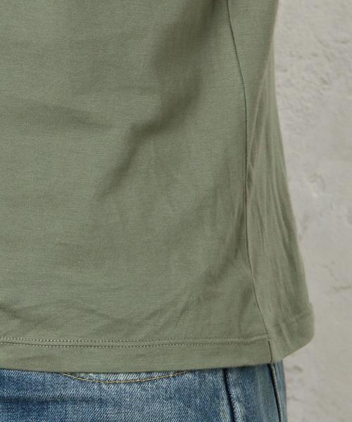 green label relaxing(グリーンレーベルリラクシング)の「KC ◎GIZA ポケット C/N S/S Tシャツ◆(Tシャツ/カットソー・メンズ・ホワイト/ブラック/グレー/オリーブ/ロイヤルブルー/ネイビー・MEDIUM/SMALL/LARGE/X-LARGE)」の20枚目の写真