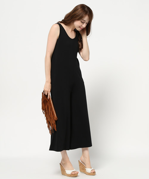 SLY（スライ）の「CUT WIDE コンビネゾン-S（つなぎ/オールインワン・レディース・ライトグレー/ベージュ/ブラック/ライトブルー・2/1）」の14枚目の写真