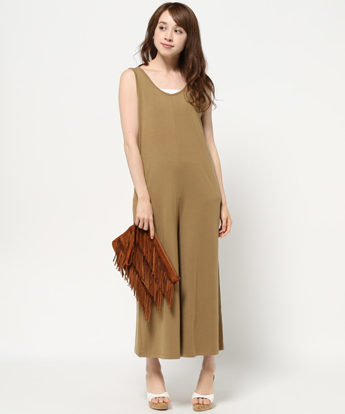 SLY（スライ）の「CUT WIDE コンビネゾン-S（つなぎ/オールインワン・レディース・ライトグレー/ベージュ/ブラック/ライトブルー・2/1）」の16枚目の写真