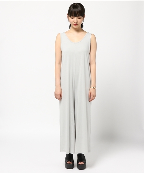 SLY（スライ）の「CUT WIDE コンビネゾン-S（つなぎ/オールインワン・レディース・ライトグレー/ベージュ/ブラック/ライトブルー・2/1）」の5枚目の写真