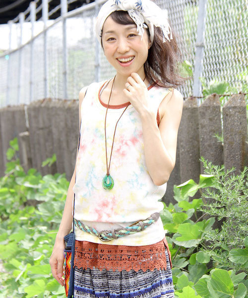 チチカカ（チチカカ）の「裾レースタンクトップ（タンクトップ・レディース・ダークブルー/ブラック/オフホワイト/その他1・FREE）」の16枚目の写真