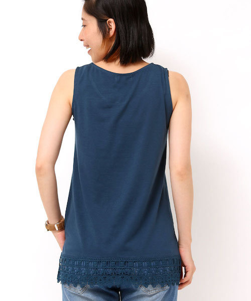 チチカカ（チチカカ）の「裾レースタンクトップ（タンクトップ・レディース・ダークブルー/ブラック/オフホワイト/その他1・FREE）」の11枚目の写真