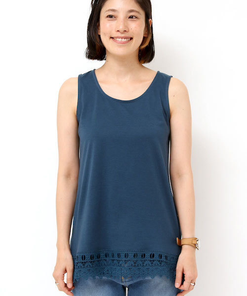 チチカカ（チチカカ）の「裾レースタンクトップ（タンクトップ・レディース・ダークブルー/ブラック/オフホワイト/その他1・FREE）」の19枚目の写真