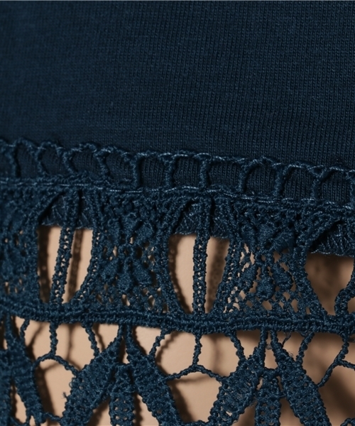 チチカカ（チチカカ）の「裾レースタンクトップ（タンクトップ・レディース・ダークブルー/ブラック/オフホワイト/その他1・FREE）」の8枚目の写真