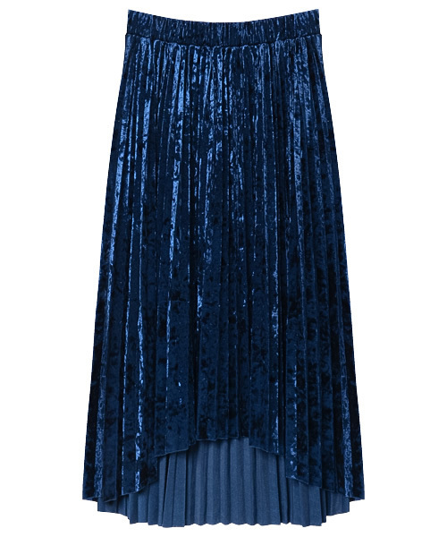 Re:EDIT（リエディ）の「[リエディ]エンビ丈ベロアプリーツスカート/ボトムス/スカート/ロング・マキシ丈（76cm～）（スカート・レディース・グレー/ブラック/ピンク/モカ/ネイビー/ワイン・MEDIUM/LARGE）」の4枚目の写真