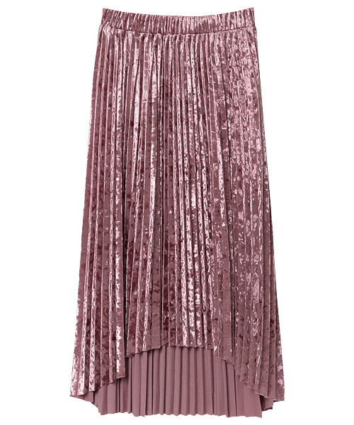 Re:EDIT（リエディ）の「[リエディ]エンビ丈ベロアプリーツスカート/ボトムス/スカート/ロング・マキシ丈（76cm～）（スカート・レディース・グレー/ブラック/ピンク/モカ/ネイビー/ワイン・MEDIUM/LARGE）」の5枚目の写真