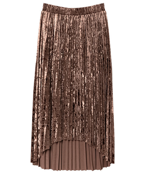 Re:EDIT（リエディ）の「[リエディ]エンビ丈ベロアプリーツスカート/ボトムス/スカート/ロング・マキシ丈（76cm～）（スカート・レディース・グレー/ブラック/ピンク/モカ/ネイビー/ワイン・MEDIUM/LARGE）」の3枚目の写真