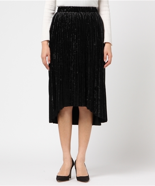 Re:EDIT（リエディ）の「[リエディ]エンビ丈ベロアプリーツスカート/ボトムス/スカート/ロング・マキシ丈（76cm～）（スカート・レディース・グレー/ブラック/ピンク/モカ/ネイビー/ワイン・MEDIUM/LARGE）」の7枚目の写真