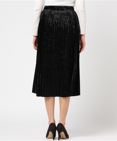 Re:EDIT（リエディ）の「[リエディ]エンビ丈ベロアプリーツスカート/ボトムス/スカート/ロング・マキシ丈（76cm～）（スカート・レディース・グレー/ブラック/ピンク/モカ/ネイビー/ワイン・MEDIUM/LARGE）」の9枚目の写真