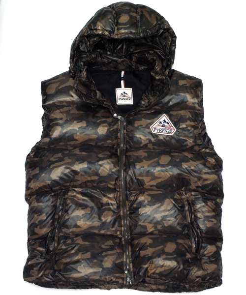 PYRENEX カモフラージュ ダウンベスト SHIPS（シップス）の「PYRENEX: CAMO VEST（ダウンベスト）」 - WEAR
