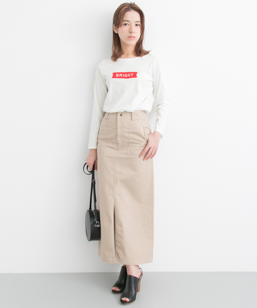 URBAN RESEARCH（アーバンリサーチ）の「 UR BRIGHTロゴTee（Tシャツ/カットソー・レディース・オフホワイト/グレー・FREE）」の4枚目の写真