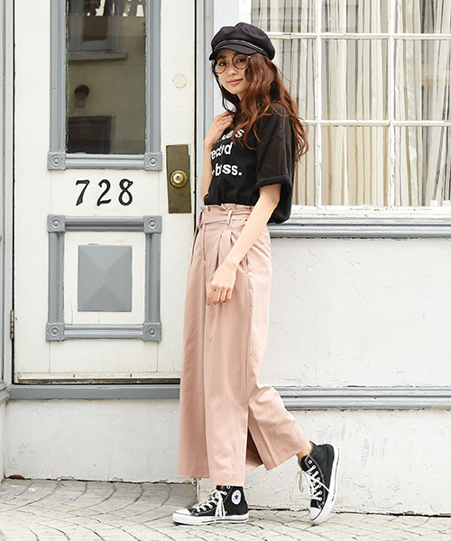 Luz Llena (philter)（ラズレナ　フィルター）の「[ベルト付き]タックワイドパンツ（その他パンツ・レディース・ネイビー/ライトベージュ/グレイッシュベージュ/ピンクベージュ・MEDIUM）」の18枚目の写真