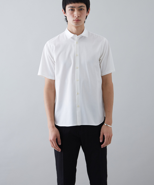 STUDIOUS（ステュディオス）の「STUDIOUS ハイツイストコンビショートスリーブシャツ（シャツ/ブラウス・メンズ・ホワイト/ネイビー・1/2/3）」の15枚目の写真