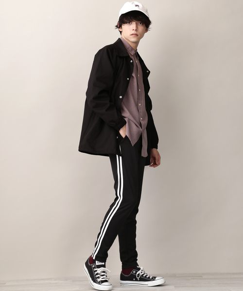 MONO-MART（モノマート）の「スリムスキニーラインパンツ/ジョガーラインパンツ/ワイドラインパンツ(アクティブストレッチ仕様)（その他パンツ・メンズ・ブラック×ホワイト/ネイビー/ホワイト/ブルー系その他/ブラック系その他/ブラック系その他2・L/M）」の21枚目の写真