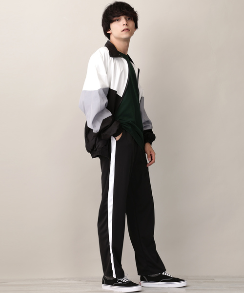 MONO-MART（モノマート）の「スリムスキニーラインパンツ/ジョガーラインパンツ/ワイドラインパンツ(アクティブストレッチ仕様)（その他パンツ・メンズ・ブラック×ホワイト/ネイビー/ホワイト/ブルー系その他/ブラック系その他/ブラック系その他2・L/M）」の19枚目の写真