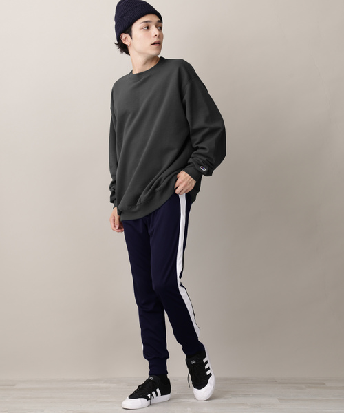 MONO-MART（モノマート）の「スリムスキニーラインパンツ/ジョガーラインパンツ/ワイドラインパンツ(アクティブストレッチ仕様)（その他パンツ・メンズ・ブラック×ホワイト/ネイビー/ホワイト/ブルー系その他/ブラック系その他/ブラック系その他2・L/M）」の17枚目の写真