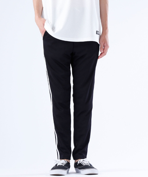 MONO-MART（モノマート）の「スリムスキニーラインパンツ/ジョガーラインパンツ/ワイドラインパンツ(アクティブストレッチ仕様)（その他パンツ・メンズ・ブラック×ホワイト/ネイビー/ホワイト/ブルー系その他/ブラック系その他/ブラック系その他2・L/M）」の13枚目の写真