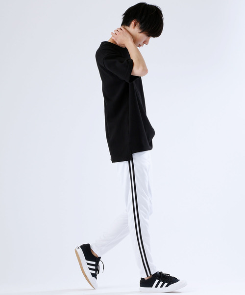 MONO-MART（モノマート）の「スリムスキニーラインパンツ/ジョガーラインパンツ/ワイドラインパンツ(アクティブストレッチ仕様)（その他パンツ・メンズ・ブラック×ホワイト/ネイビー/ホワイト/ブルー系その他/ブラック系その他/ブラック系その他2・L/M）」の10枚目の写真