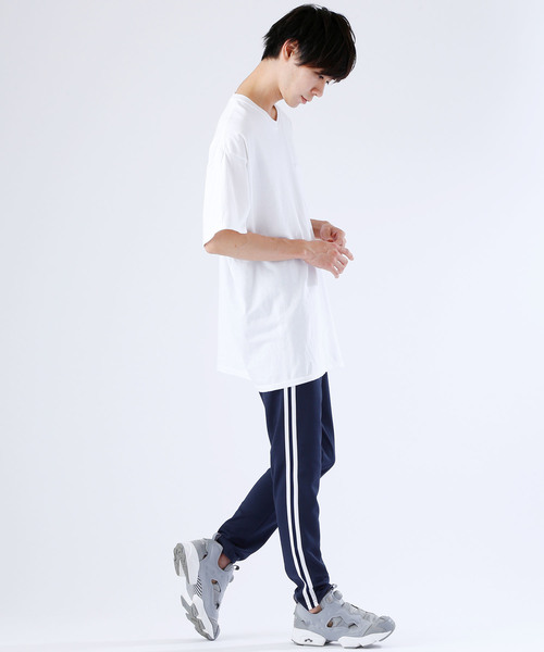 MONO-MART（モノマート）の「スリムスキニーラインパンツ/ジョガーラインパンツ/ワイドラインパンツ(アクティブストレッチ仕様)（その他パンツ・メンズ・ブラック×ホワイト/ネイビー/ホワイト/ブルー系その他/ブラック系その他/ブラック系その他2・L/M）」の8枚目の写真