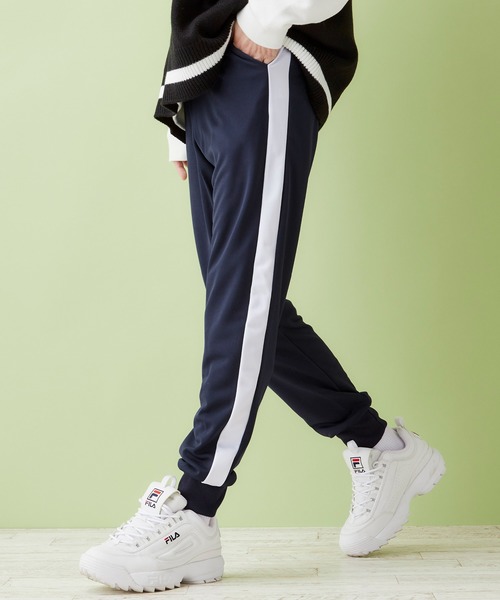 MONO-MART（モノマート）の「スリムスキニーラインパンツ/ジョガーラインパンツ/ワイドラインパンツ(アクティブストレッチ仕様)（その他パンツ・メンズ・ブラック×ホワイト/ネイビー/ホワイト/ブルー系その他/ブラック系その他/ブラック系その他2・L/M）」の6枚目の写真