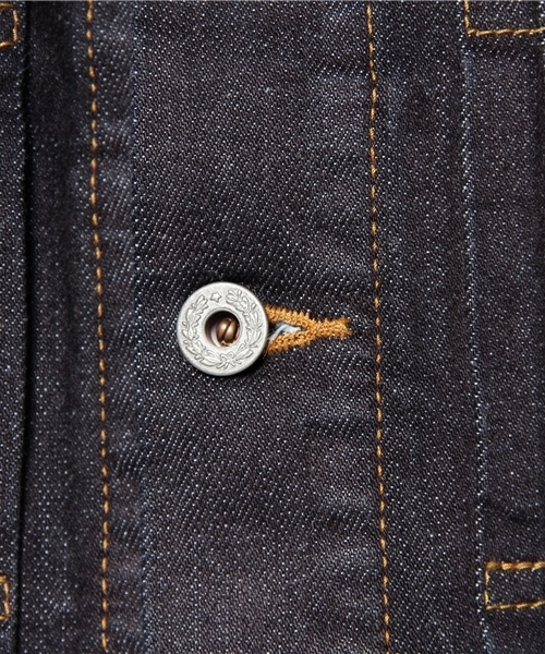 WHO'S WHO gallery（フーズフーギャラリー）の「ストレッチGジャン（デニムジャケット・メンズ・インディゴブルー/カーキ/ベージュ・MEDIUM/LARGE）」の9枚目の写真