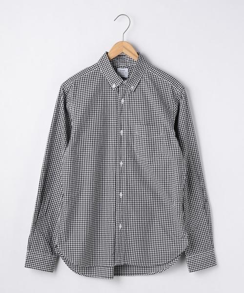 coen（コーエン）の「タイプライターギンガムチェックボタンダウンシャツ（シャツ/ブラウス・メンズ・ブラウン/ブラック/ネイビー・LARGE/MEDIUM/SMALL/X-LARGE）」の2枚目の写真