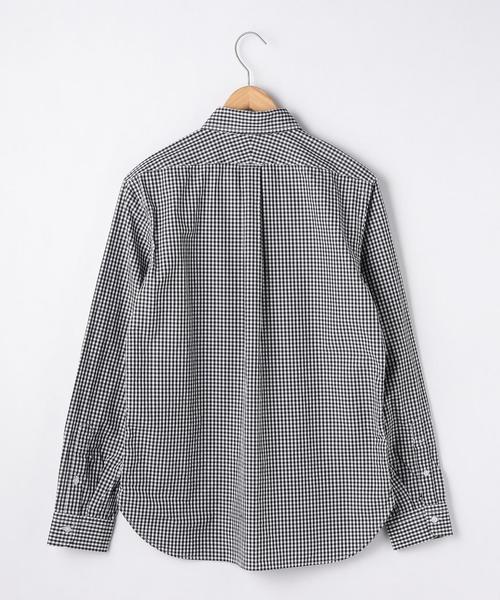 coen（コーエン）の「タイプライターギンガムチェックボタンダウンシャツ（シャツ/ブラウス・メンズ・ブラウン/ブラック/ネイビー・LARGE/MEDIUM/SMALL/X-LARGE）」の4枚目の写真