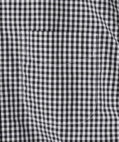 coen（コーエン）の「タイプライターギンガムチェックボタンダウンシャツ（シャツ/ブラウス・メンズ・ブラウン/ブラック/ネイビー・LARGE/MEDIUM/SMALL/X-LARGE）」の9枚目の写真