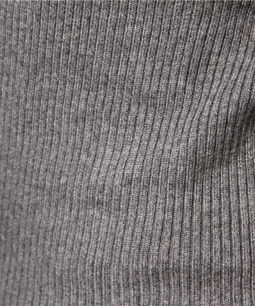 earth music&ecology（アースミュージックアンドエコロジー）の「・フリルリブニットプルオーバー（ニット/セーター・レディース・ブラック/キャメル/その他24/その他25/アイボリー/杢グレー/ボルドー/ダークグリーン・M/S）」の11枚目の写真