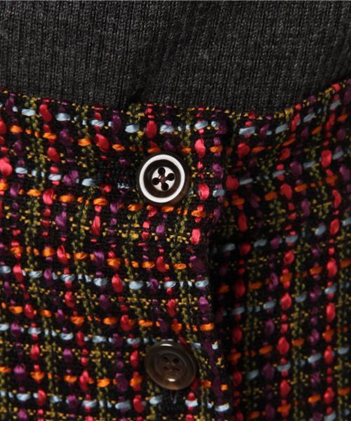 WEGO（ウィゴー）の「WEGO/ツイードアシメフリルミディスカート（スカート・レディース・ブラック系その他/ブラウン系その他・FREE）」の6枚目の写真