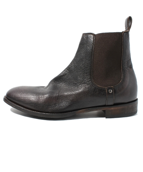 NANO universe(ナノユニバース)の「BOEMOS/アンティークレザーサイドゴア(ブーツ・メンズ・ブラック/ブラウン/キャメル・40/41/42/43)」の4枚目の写真