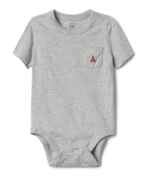 GAP（ギャップ）の「Gap ブラナンベア ポケットボディシャツ（ロンパース・キッズ・グレー/ホワイト/ネイビー・90cm/50cm/80ｃｍ/70cm/60cm）」の3枚目の写真