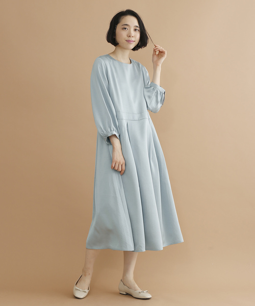 Plus メルロープリュス のワンピース Aラインタックワンピース1212n を購入できます Merlot ワンピース ワンピースplus メルロープリュス のファッション Aラインタックワンピース1212n ワンピース Merlot 国内最安値値下げの