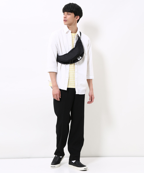 ADAM ET ROPE'（アダムエロペ）の「PANAMAシャツ(7分袖)（シャツ/ブラウス・メンズ・ホワイト/サックスブルー/ラベンダー/ネイビー・S/M/L）」の17枚目の写真