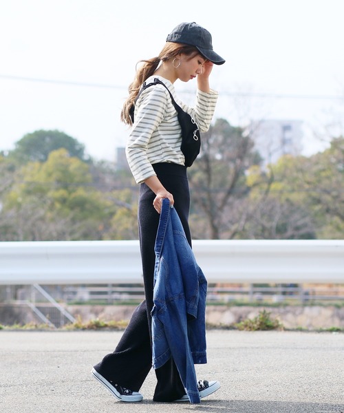 reca(レカ)の「◇新色入荷◇コットン100%! ゆるシルエット柔らかボーダーカットソー(Tシャツ/カットソー・レディース・ブラック/グレー/ネイビー/ライトピンク/ライトブルー・FREE)」の16枚目の写真