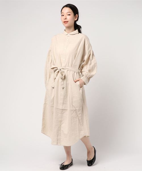 41 割引one Size今季一番 I C H I コットン リネン シャツワンピース シャツワンピース ワンピース ドレスone Size Almoblcontrol Kz