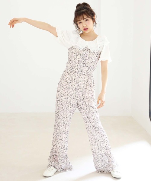 one after another NICE CLAUP(ワンアフターアナザーナイスクラップ)の「2wayレース襟テレコトップス(Tシャツ/カットソー・レディース・ブラック/オフホワイト/ベージュ・FREE)」の10枚目の写真