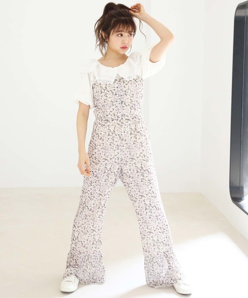 one after another NICE CLAUP(ワンアフターアナザーナイスクラップ)の「2wayレース襟テレコトップス(Tシャツ/カットソー・レディース・ブラック/オフホワイト/ベージュ・FREE)」の11枚目の写真