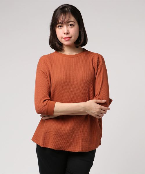 LOWRYS FARM(ローリーズファーム)の「ワッフルPO/5S 796185(Tシャツ/カットソー・レディース・ホワイト/ブラック/グレー/ブラウン・LARGE/MEDIUM)」の10枚目の写真