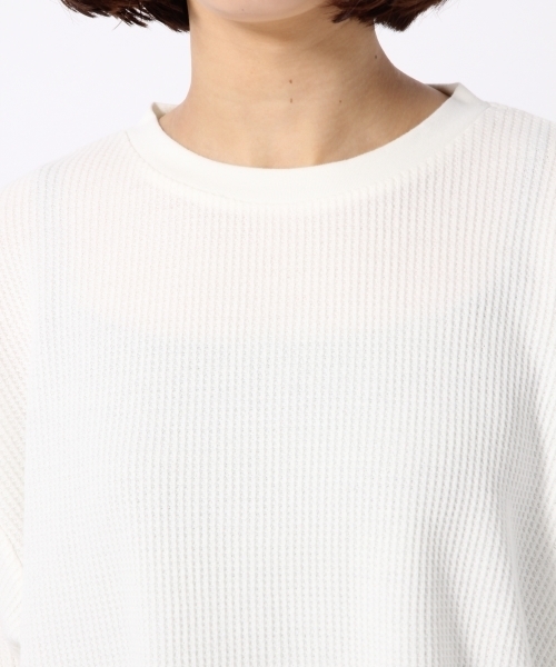 LOWRYS FARM(ローリーズファーム)の「ワッフルPO/5S 796185(Tシャツ/カットソー・レディース・ホワイト/ブラック/グレー/ブラウン・LARGE/MEDIUM)」の11枚目の写真