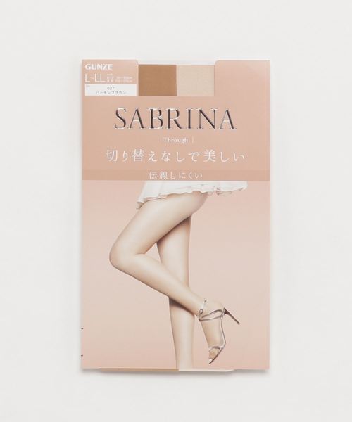 SABRINA(サブリナ)の「【SABRINA】伝線しにくい ストッキング 「スルー」(タイツ/ストッキング・レディース・ブラック/ベージュ/ナチュラル/ベージュ系その他4・L~LL/M~L)」の2枚目の写真